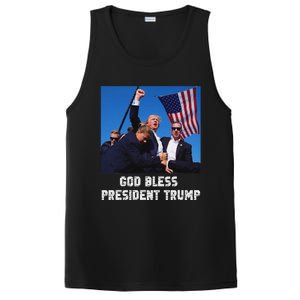 God Bless President Trump 2024 Patriot PosiCharge Competitor Tank