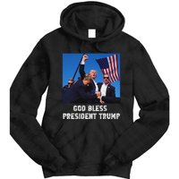 God Bless President Trump 2024 Patriot Tie Dye Hoodie