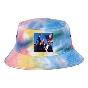 God Bless President Trump Shooting At Donald Trump Rally 2024 Tie Dye Newport Bucket Hat