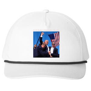 God Bless President Trump Shooting At Donald Trump Rally 2024 Snapback Five-Panel Rope Hat