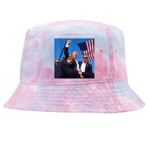 God Bless President Trump Shooting At Donald Trump Rally 2024 Tie-Dyed Bucket Hat