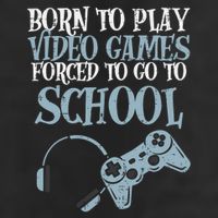 Gamer Born Play Video Game Fun Gaming Golf Towel