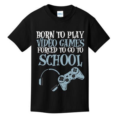 Gamer Born Play Video Game Fun Gaming Kids T-Shirt