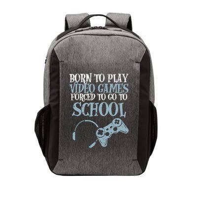 Gamer Born Play Video Game Fun Gaming Vector Backpack