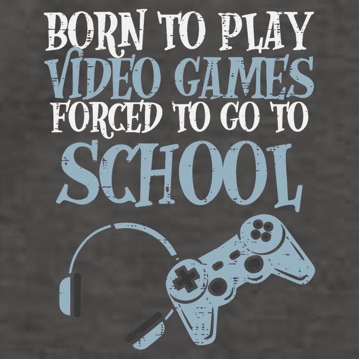 Gamer Born Play Video Game Fun Gaming Vector Backpack