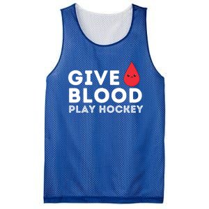 Give Blood Play Hockey Funny Ice Hockey Player Gift Meaningful Gift Mesh Reversible Basketball Jersey Tank