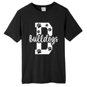 Go Bulldogs Pawprint School Mascot Spirit Football Tall Fusion ChromaSoft Performance T-Shirt