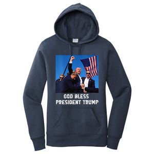 God Bless President Trump Donald Trump 2024 Women's Pullover Hoodie