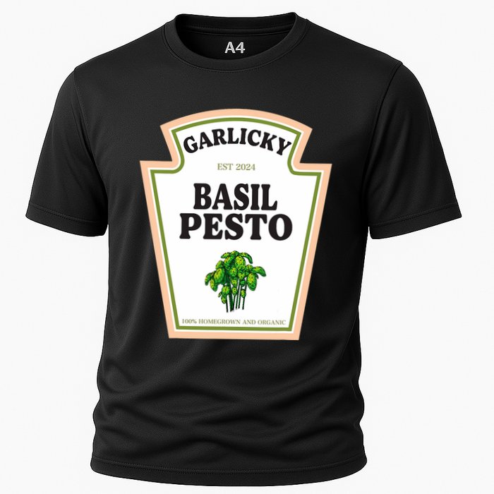 Garlicky Basil Pesto Condiment Costume Party Matching Cooling Performance Crew T-Shirt