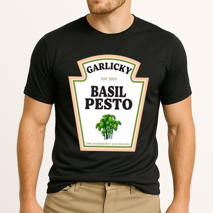 Garlicky Basil Pesto Condiment Costume Party Matching Cooling Performance Crew T-Shirt