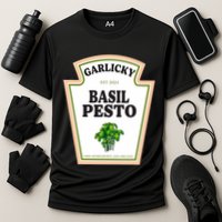 Garlicky Basil Pesto Condiment Costume Party Matching Cooling Performance Crew T-Shirt