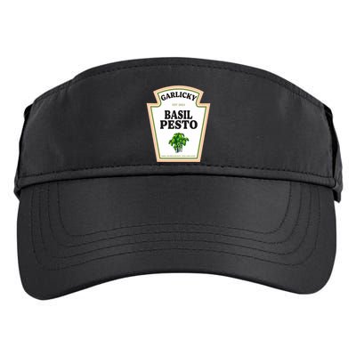 Garlicky Basil Pesto Condiment Costume Party Matching Adult Drive Performance Visor