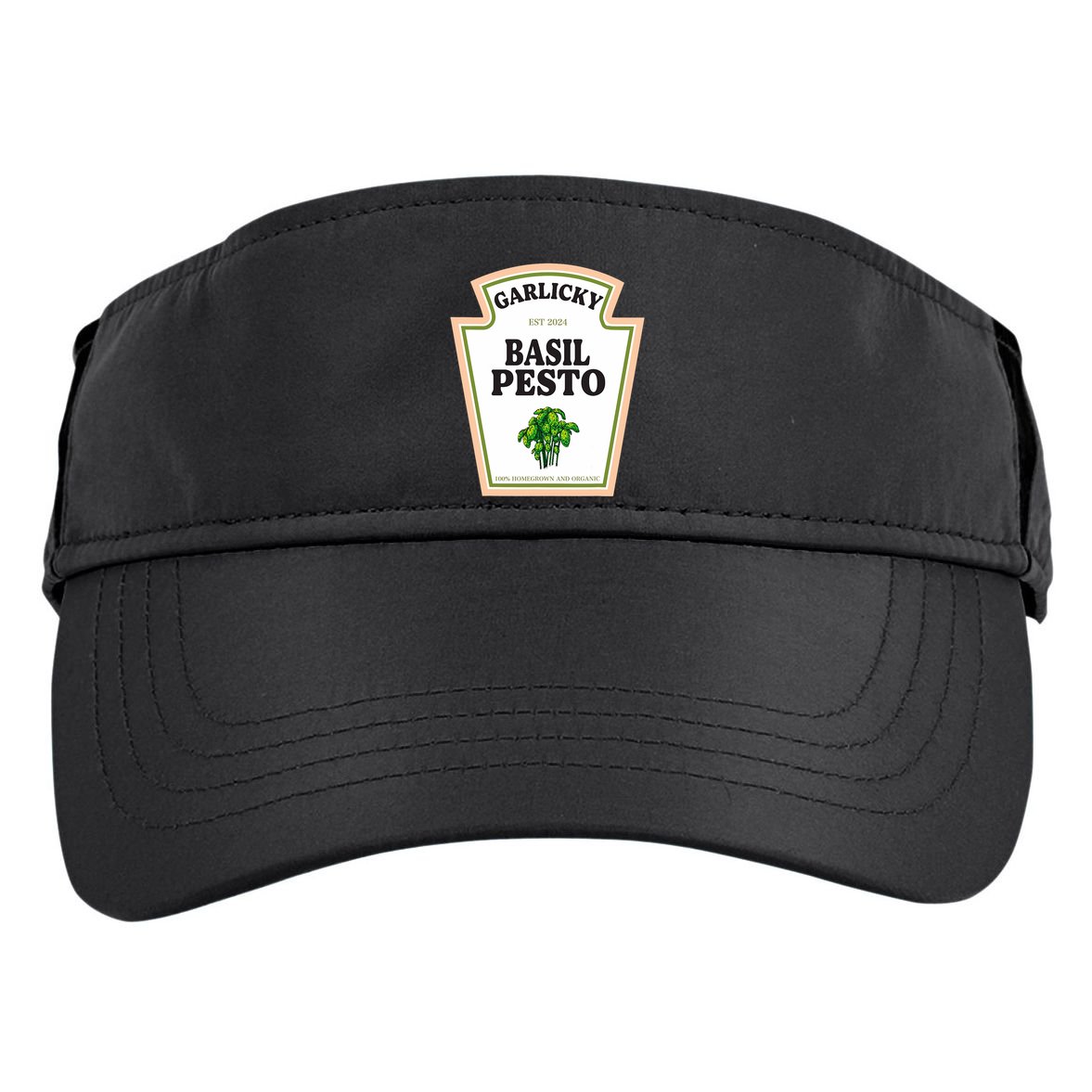 Garlicky Basil Pesto Condiment Costume Party Matching Adult Drive Performance Visor