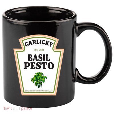 Garlicky Basil Pesto Condiment Costume Party Matching 11oz C Handle Ceramic Mug