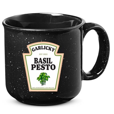 Garlicky Basil Pesto Condiment Costume Party Matching 15oz Campfire Ceramic Mug
