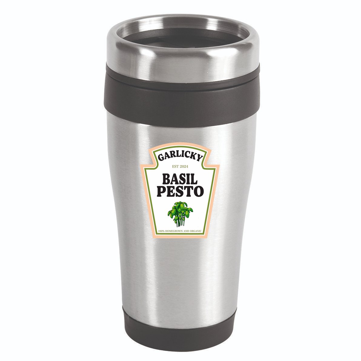Garlicky Basil Pesto Condiment Costume Party Matching 16oz Travel Tumbler