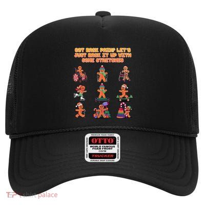 Got Back Pain Let’S Just Back It Up With Some Stretches High Crown Mesh Back Trucker Hat