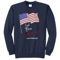 God Bless Pickleball Fun Pickleball Pickleball Flag Sweatshirt