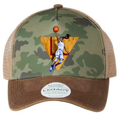 Girl Basketball Player Layup In Action Legacy Tie Dye Trucker Hat