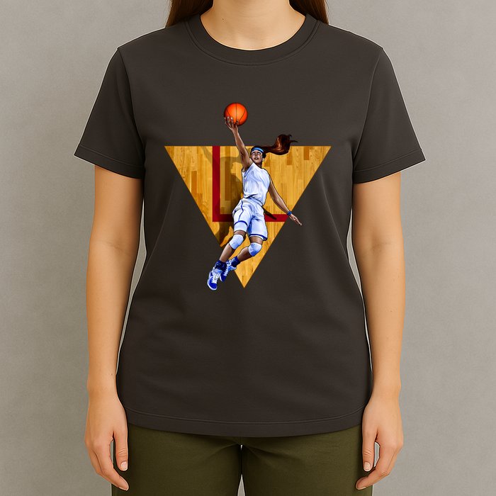 Girl Basketball Player Layup In Action T-Shirt