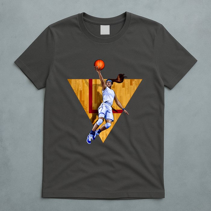 Girl Basketball Player Layup In Action T-Shirt