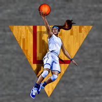 Girl Basketball Player Layup In Action T-Shirt