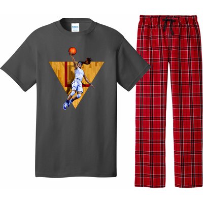 Girl Basketball Player Layup In Action Pajama Set