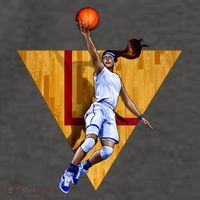 Girl Basketball Player Layup In Action Vector Backpack