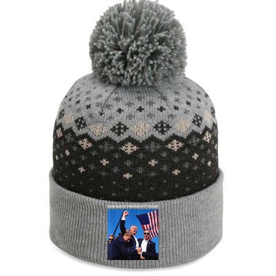 God Bless President Trump Shooting At Donald Trump Rally The Baniff Cuffed Pom Beanie