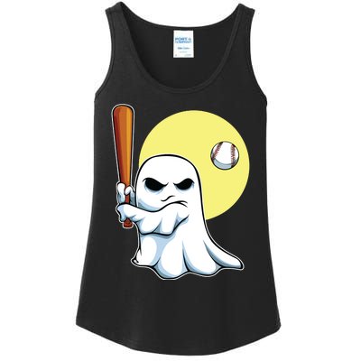 Ghost Baseball Player Lazy Halloween Costume Cute Sport Ladies Essential Tank