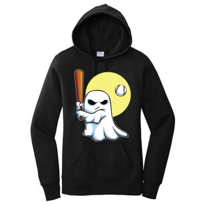 Ghost Baseball Player Lazy Halloween Costume Cute Sport Women's Pullover Hoodie