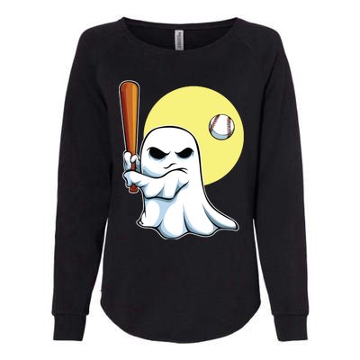 Ghost Baseball Player Lazy Halloween Costume Cute Sport Womens California Wash Sweatshirt