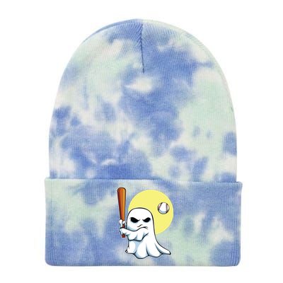 Ghost Baseball Player Lazy Halloween Costume Cute Sport Tie Dye 12in Knit Beanie