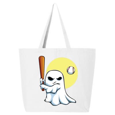 Ghost Baseball Player Lazy Halloween Costume Cute Sport 25L Jumbo Tote