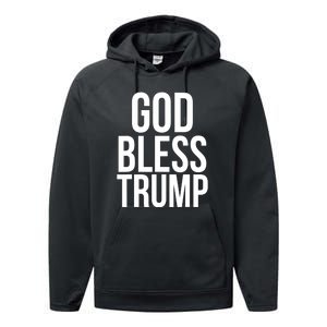 God Bless President Donald Trump Gift Performance Fleece Hoodie