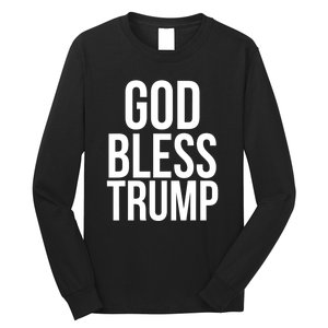 God Bless President Donald Trump Gift Long Sleeve Shirt