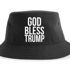 God Bless President Donald Trump Gift Sustainable Bucket Hat