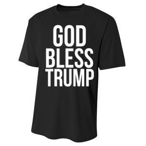 God Bless President Donald Trump Gift Performance Sprint T-Shirt