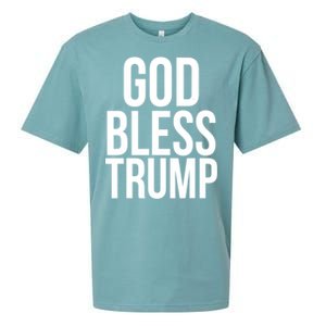 God Bless President Donald Trump Gift Sueded Cloud Jersey T-Shirt