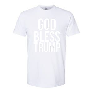 God Bless President Donald Trump Gift Softstyle CVC T-Shirt