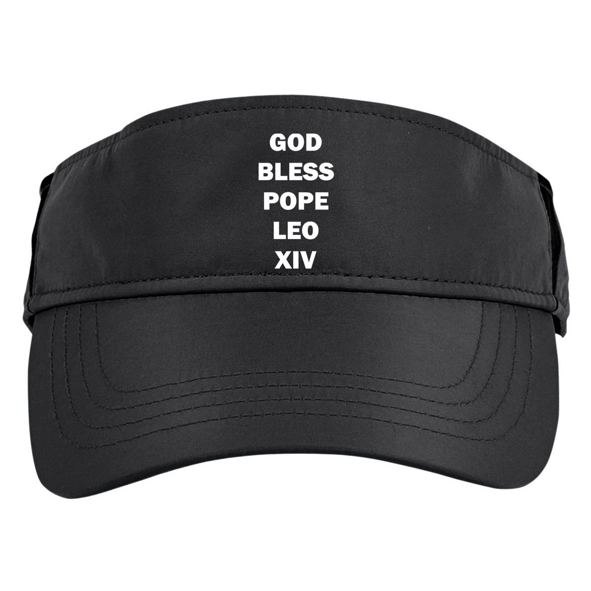 God Bless Pope Leo XIV Adult Drive Performance Visor