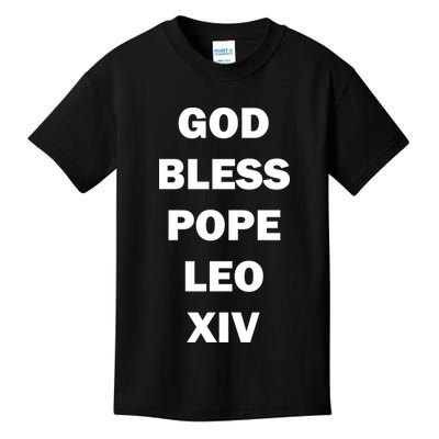 God Bless Pope Leo XIV Kids T-Shirt