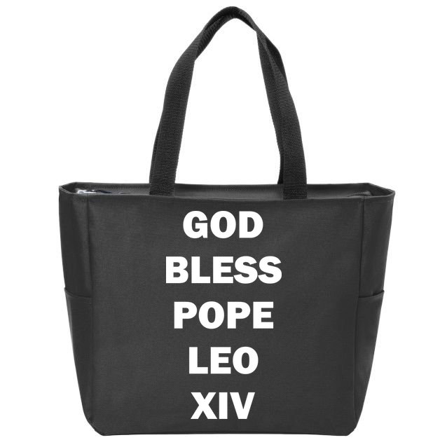 God Bless Pope Leo XIV Zip Tote Bag