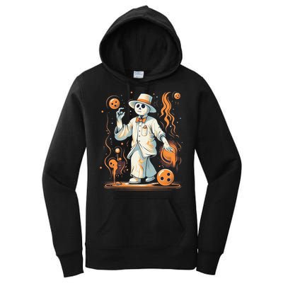 Ghost Bowling Player Halloween Costume Bowler Women's Pullover Hoodie