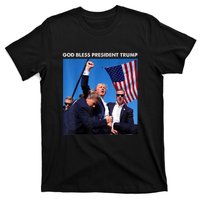 God Bless President Trump Shooting At Donald Trump Rally Gift T-Shirt