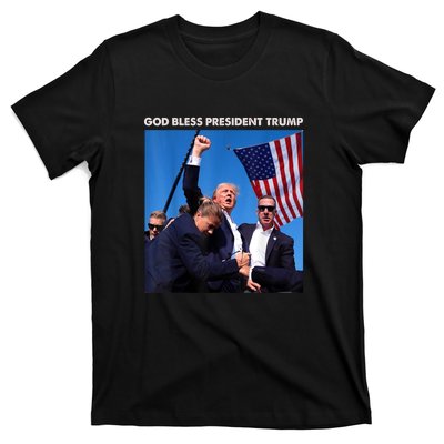 God Bless President Trump Shooting At Donald Trump Rally Gift T-Shirt