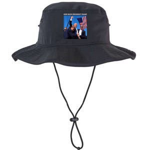 God Bless President Trump Shooting At Donald Trump Rally Gift Legacy Cool Fit Booney Bucket Hat