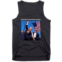 God Bless President Trump Shooting At Donald Trump Rally Gift Tank Top