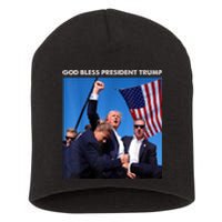 God Bless President Trump Shooting At Donald Trump Rally Gift Short Acrylic Beanie