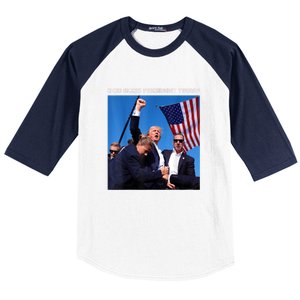 God Bless President Trump Shooting At Donald Trump Rally Gift Baseball Sleeve Shirt